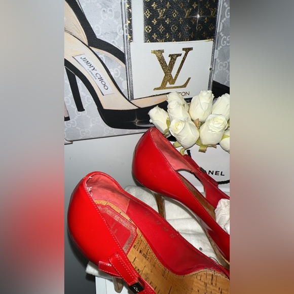 Christian Dior Starlet Peep toe Leather Pumps size 35 - Picture 9 of 10